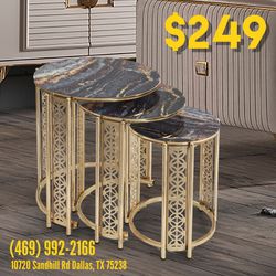 Side Coffee Table 3pc - Delivery Available 