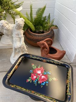 Vintage Hand Painted Tray