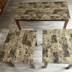 Coffee Table And Two Side Tables 