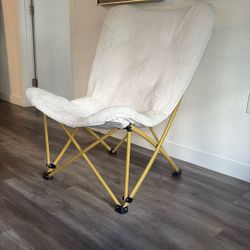 Fur Decor Chair Foldable 