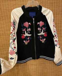 Women’s Aeropostale Floral Bomber Jacket (XL)