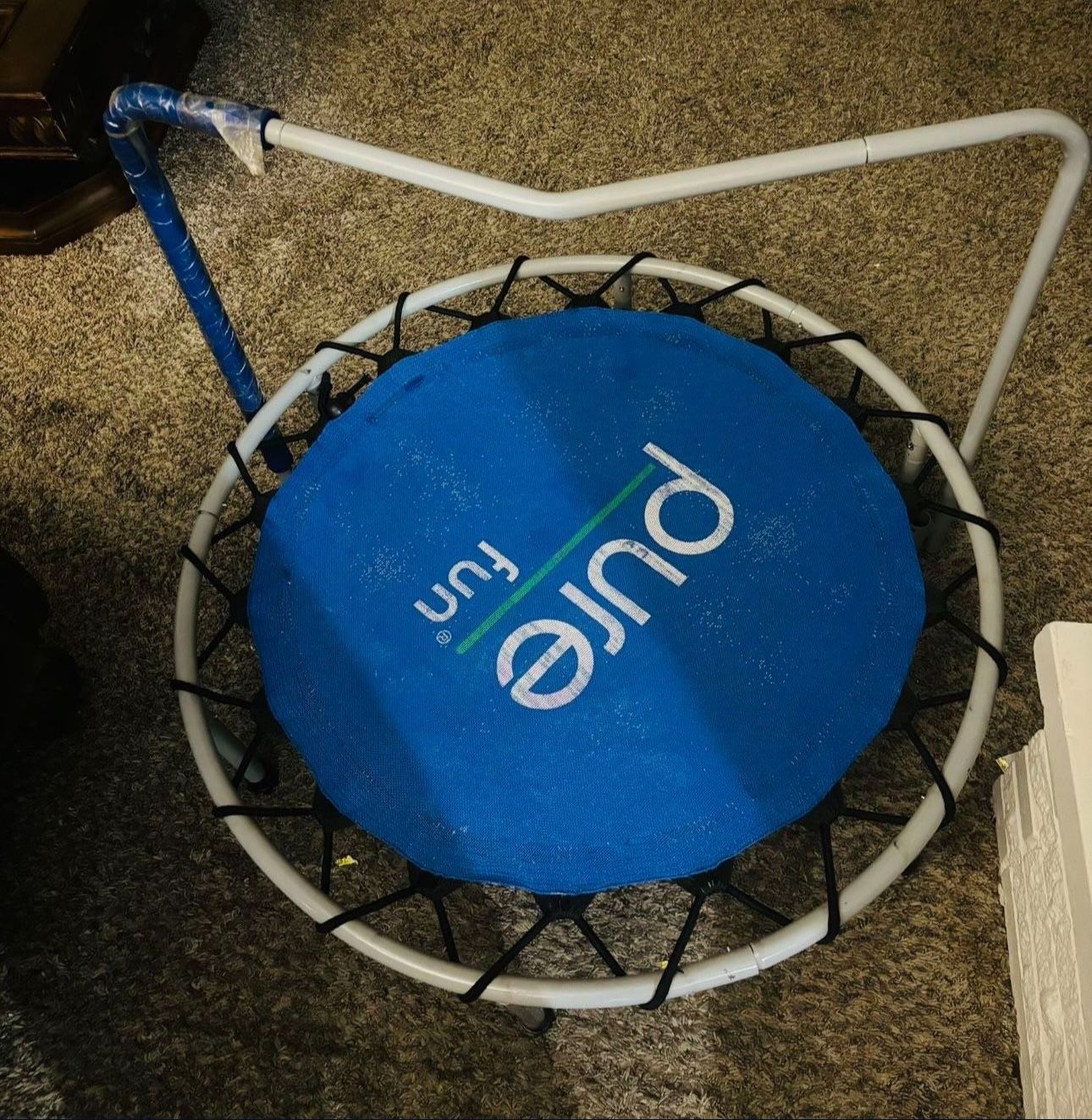 Pure fun 40" Inch TRAMPOLINE FOR KIDS INDOOR AND OUTDOOR WITH EXTRA ROPE For Kids