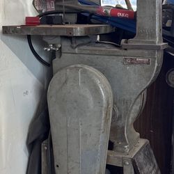 vintage industrial band saw.