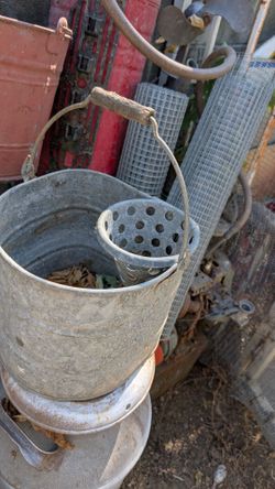Antique mop bucket