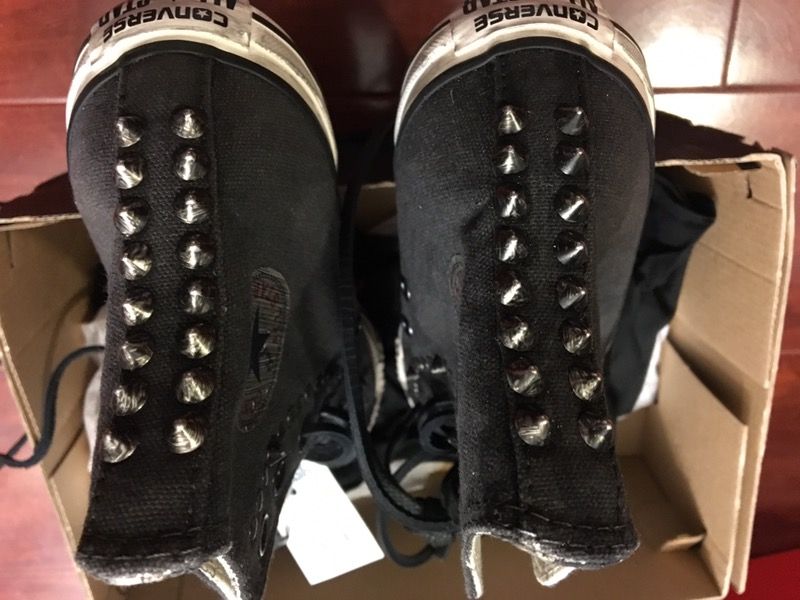 New converse x varvatos ct hi black white size men 4 women 6
