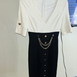 White And Black Dress