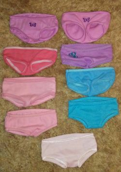American Girl Doll Underwear LOT of 9 Pairs!!!