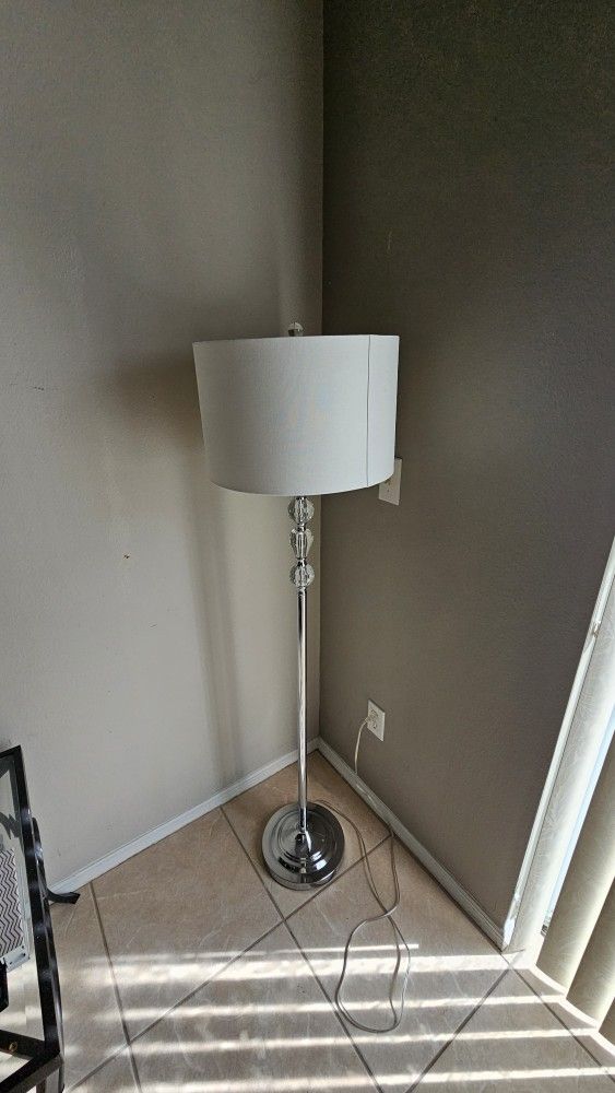 Standing Lamp With Chrome