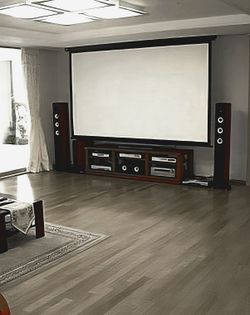 Video Screen 10'wide x up to 14' high for ceiling or wall mount