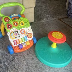 Playskool Sit And Spin And Vtech Learning Walker Kids Toys