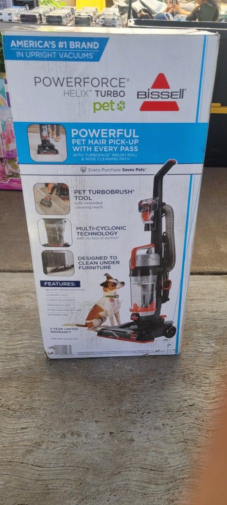 Bissell Powerforce Helix Turbo Pet Vaccum New