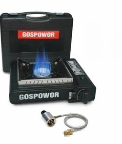 GASPOWOR Portable Butane Camping Stove with Carrying Case