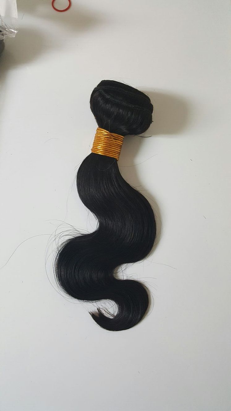 12" Brazilian human hair bodywave 3bundles 300g