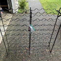 100 bottle metal wine rack