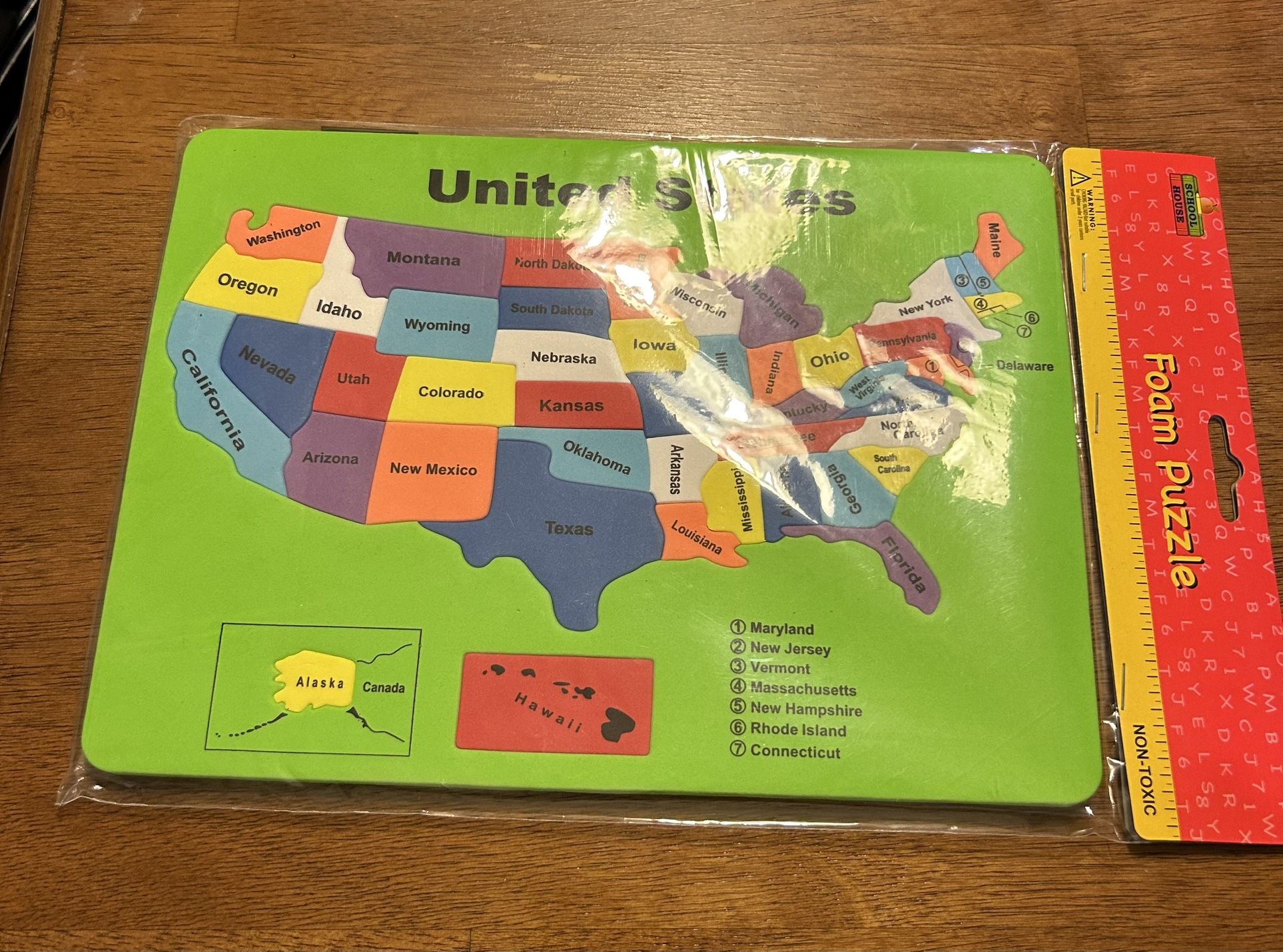 Kids Foam United States Puzzle   New