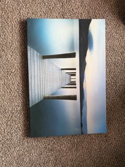 Ocean Pier Canvas Wall Art Print