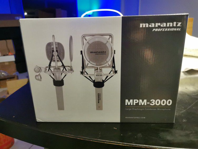 Marantz Mpm-3000 large diaphragm Condenser Microphone - Brand New