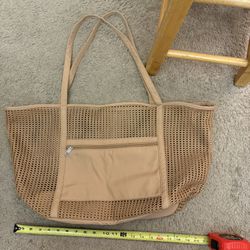 Beige Tote Bag