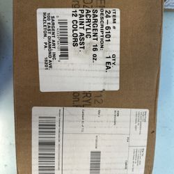 Brand New Sargent 16oz. Acrylic Paints 