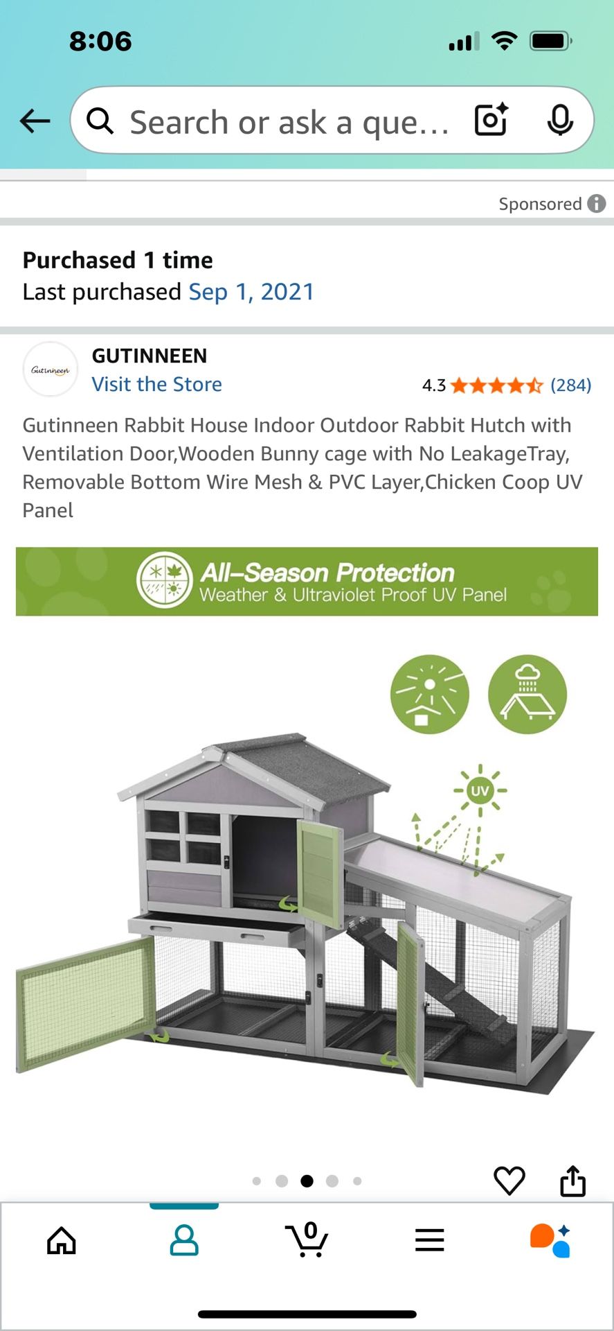 Bunny Hutch Or Chicken Coop. Indoor Or Outdoor