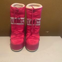 Hot Pink Moon Boots 