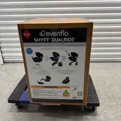 Evenflo Shyft DualRide Infant Car Seat & Stroller  - Beaufort Black
