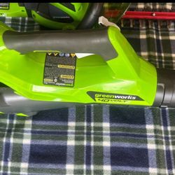 Greenworks 40V Leaf Blower W/4 Ah Battery And Charger 