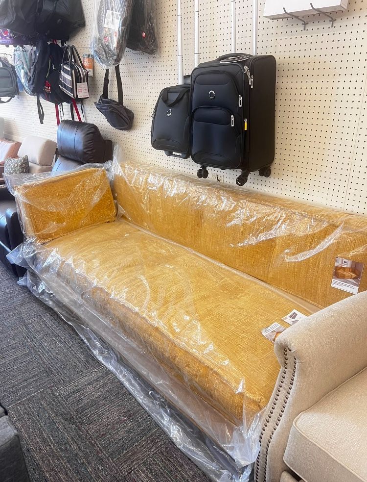 ποΈ Modern Yellow Convertible Sofa Bed β No Installation Needed! π | Brand New in Box