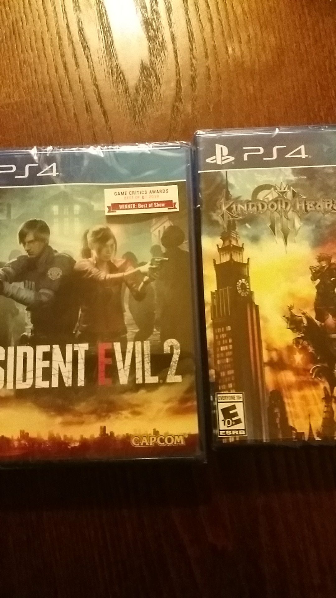 PS4 Games: Kingdom Hearts / RESIDENT EVIL 2