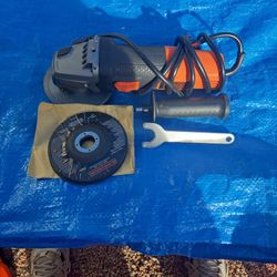 Black Ad Decker Angle Grinder