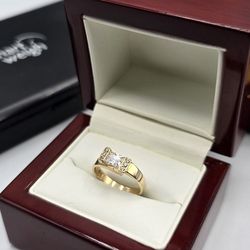 Solid 14kt Gold Ring Anillo De Oro 14kt Solido