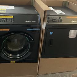 New  In The Box Speed Queen Front Load In Black Matte