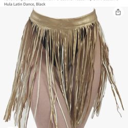 Rave Party Skirt Gold 