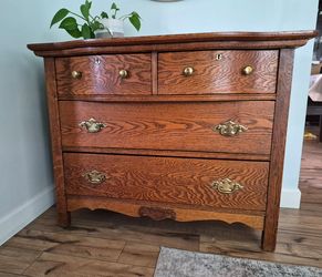 Antique Tiger Oak Dresser