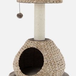 28" Multi-layer Cat Tree Handmade Cat Tree Tower Activity Center w/Jump Platform