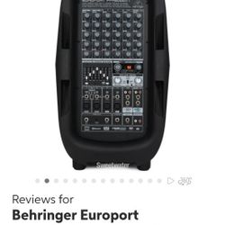 Behringer Portable 8 Ch. Pa System