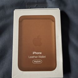 iPhone Leather Wallet with MagSafe Brown In Color