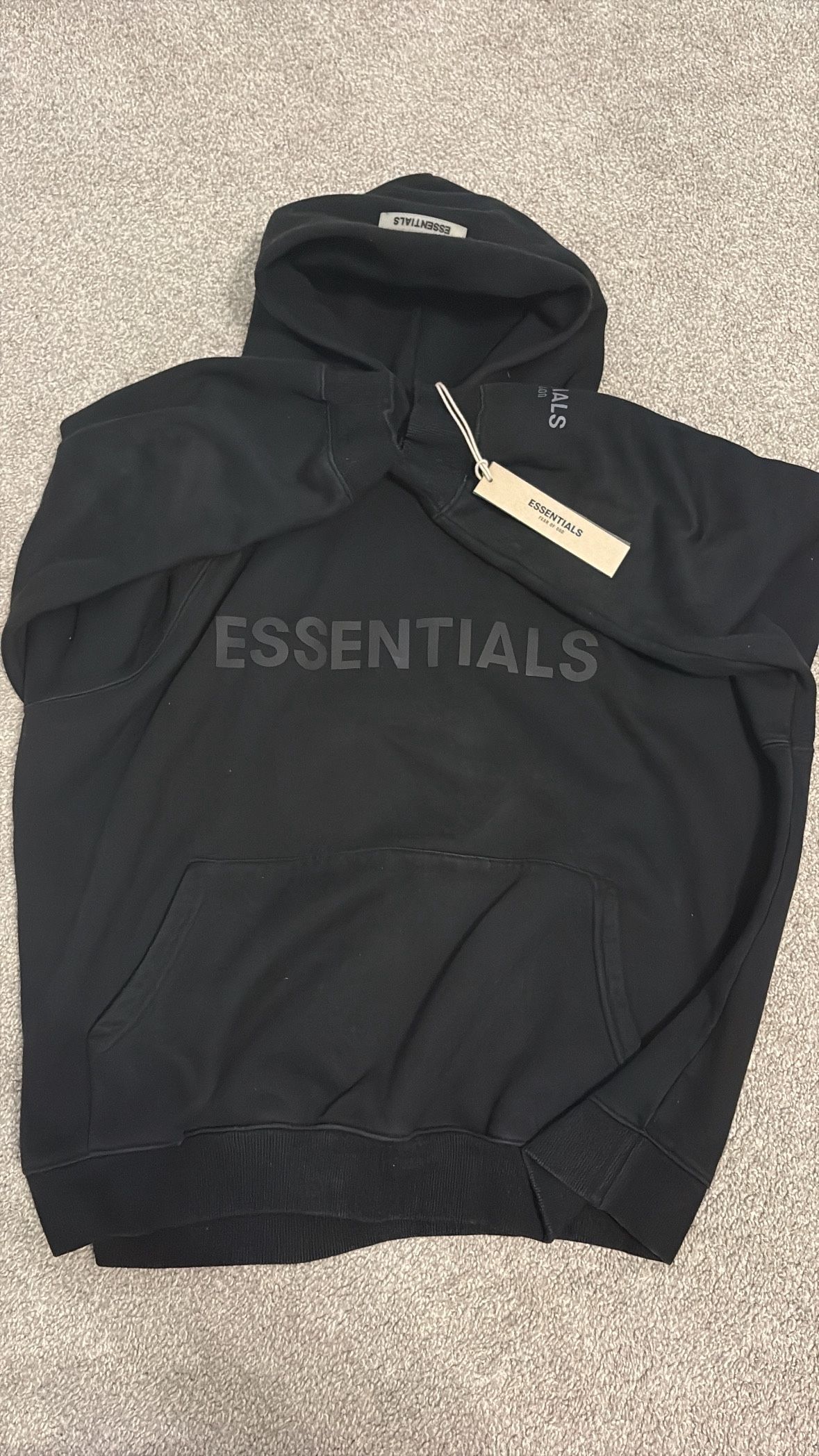Essentials Fear of God Hoodie - Black (Unisex)