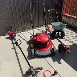 Lawnmower,weedeater,Edger,seed Spreader Set Deal 