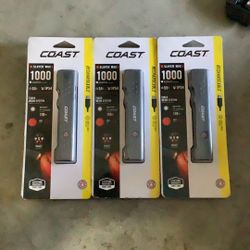 COAST SLAYER MAX 1000 Lumen Rechargeable 6 Mode Pocket Flashlights