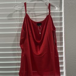 3x Red Satin Shirt 