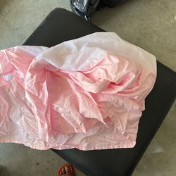Pink Baby Crib Skirt