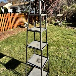 Black ( Metal) 5 Tier Stand 5.5 Ft 