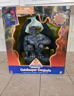 Vintage Halloween Animated Gatekeeper Gargoyle