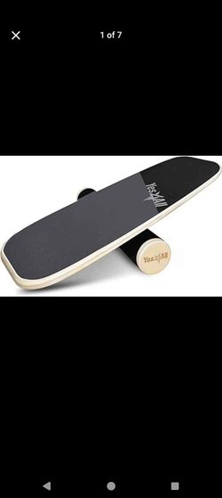 Yes4All Balance Board Sports Trainer, Surf Trainer Board With Adjustable Stoppers, Improve Core Strength and Balance Control