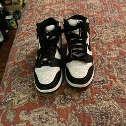 Nike Dunk High  Retro Panda  Dd  1399-105  Size 7  1/2   Men’s