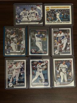Dodgers MVP Shohei Ohtani (8) card lot