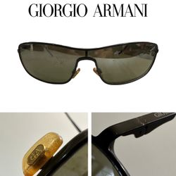 RARE GIORGIO ARMANI 1586 Black Sunglasses 