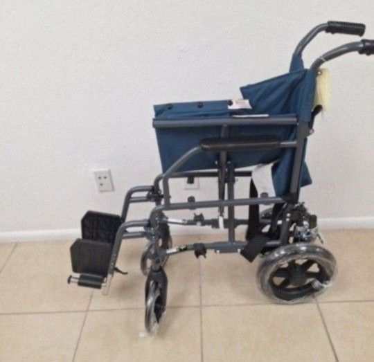 Durable Folding Steel Transport
Wheelchair