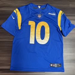 Nike Cooper Kupp #10 Los Angeles Rams NFL Vapor Stirched Home Jersey Men’s Large  100% authentic. Good condition.  This Nike Cooper Kupp #10 Los Angel
